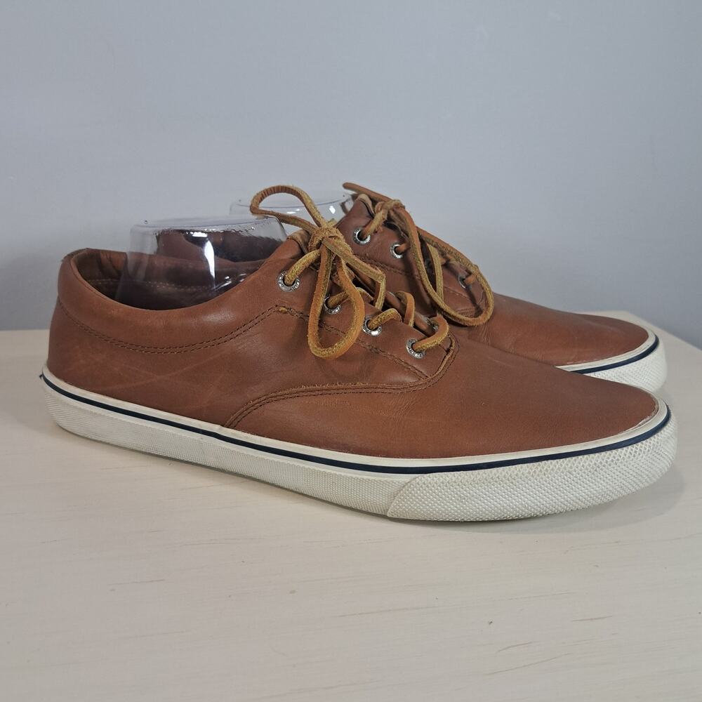 Sperry Men's Striper CVO Brown Leather Casual Shoe SIze 11.5 - Picture 2 of 13